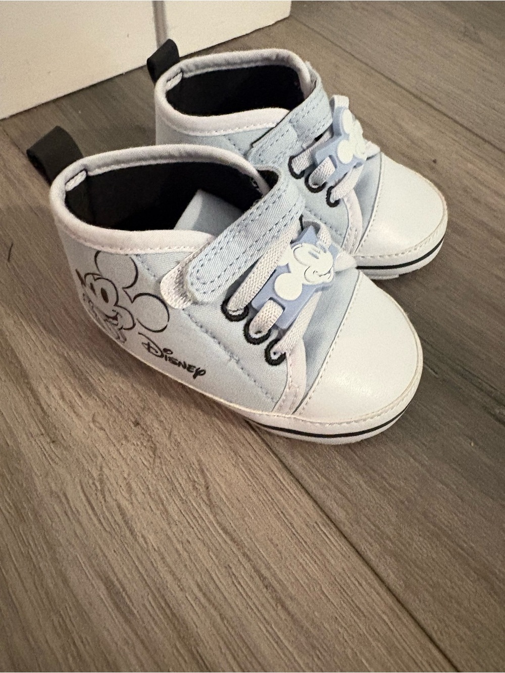 🐻 DISNEY BABY SOFT SOLE BLUE MICKEY SHOES
